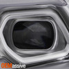 For 21-24 Dodge Durango Chrome Bezel Projector Headlights Pair w/ Halogen Signal