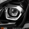 For 2011-2021 Peterbilt 579 587 Dual Projector Headlight w/DRL Sequential Black