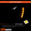 For 2014-2019 Chevy Corvette HID/Xenon Type Black Headlights Pair w/LED Signal