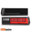 For 1987-1993 Ford Mustang Black Smoked Tail Lights w/ LED Running Brake Signal