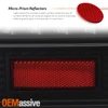 For 1987-1993 Ford Mustang Black Tail Light w/LED Running Tube Brake Signal Pair
