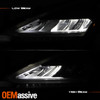 For 2019-2021 Nissan Murano [FULL LED] Black Headlights Pair w/ DRL Turn Signal