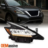 For 2019-2021 Nissan Murano FULL LED Black Headlight Passenger w/DRL Turn Signal