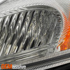 For 2011-2014 Nissan Juke Halogen Chrome Front Upper Turn Signal Headlights Pair