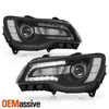 For 2015-2023 Chrysler 300 Xenon|HID Projector Headlights w/AFS Black Assembly