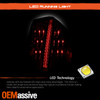 For 2011-2014 Chrysler 300 Tail Lights Rear Brake Lamp Chrome Driver Passenger