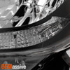 For 2014-2017 Toyota Tundra Halogen Black Headlights Pair Left+Right w/ LED DRL