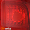 For 2025-2026 Dodge Ram 1500 Halogen Chrome Trim Red Clear Tail Light Pair LH+RH