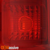 For 2025-2026 Dodge Ram 1500 Halogen Chrome Trim Red Clear Tail Light Pair LH+RH