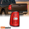 For 2025-2026 Dodge Ram 1500 Halogen Chrome Trim Red Clear Tail Lamp Driver Left