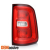 For 2025-2026 Dodge Ram 1500 Halogen Chrome Trim Red Clear Tail Light Passenger