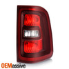 For 2025-2026 Dodge Ram 1500 Halogen Black Trim Red Clear Tail Light Passenger