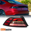 For 2023-2025 Honda Accord Red Smoke Tail Light Outer Driver w/ LED Turn Signal