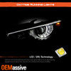 For 2014-2022 Infiniti Q50 LED Hi-Lo Beam Projector Black Headlights Pair w/ AFS