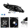 For 2011-2020 Toyota Sienna Halogen Type Black Headlight w/LED DRL+Welcome Light