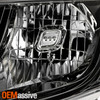 For 2013-2016 Nissan Pathfinder [Halogen Type] Black Headlights Pair Left+Right