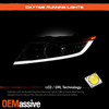 For 11-17 Honda Odyssey Projector Headlight w/LED Strip Sequential Signal Chrome
