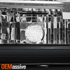 For 1992-1996 Ford Bronco F150|F250|F350 Headlights w/ LED DRL Black Assembly