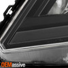 For 11-17 Honda Odyssey Projector Headlights w/LED Strip Sequential Signal Black