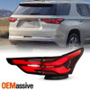 For 22-24 Chevy Traverse Full LED Black Red Tail Light Passenger 2ps Inner+Outer
