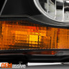 For 2003-2014 Volvo XC90 Halogen Type Black Headlights Headlamp Pair Left+Right