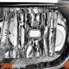 For 2017-2021 Jeep Compass [Halogen Type] Chrome Headlight Pair Driver+Passenger