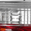 For 2007-2012 GMC Acadia LED Chrome Red Tail Light Outer + Inner Passenger 2Pcs