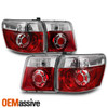 For 2007-2012 GMC Acadia LED Chrome Red Brake Tail Lights Pair Left + Right 4Pcs