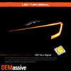 For 23-25 Toyota Corolla SE Hybrid Projector Black Headlights Pair Full LED DRL