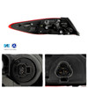 For 25-26 Toyota Camry LE/SE Halogen Black Red TailLight Outer Pair w/LED Signal