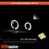 For 95-05 Chevy Astro| GMC Safari LED Halo Projector Headlights Black Headlamp