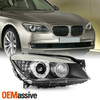 For 09-12 BMW 7 Series HID Projector Black Headlight Passenger w/ AFS LED Signal
