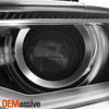 For 2016-2018 Audi Q3 HID Type Projector Black Headlight Left w/ LED DRL Running