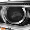 For 2016-2018 Audi Q3 HID Type Projector Black Headlight Right w/LED DRL Running