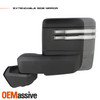 For 2019-2022 GMC Sierra 1500 Power Heated Black Towing Mirror w/LED Turn Signal