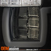 For 15-20 Ford F150 [Dual U-LED Tube] Tail Light Rear Brake Lamp Black Smoke