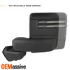 For 2019-2022 GMC Sierra 1500 Power Heated Smoke Towing Mirror w/LED Turn Signal