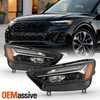 For 2021-2024 Audi Q5/SQ5 Full LED Projector Black Headlights Pair w/ non-Matrix