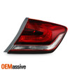 For 2013-2015 Honda Civic Sedan Black Tail Light Rear Brake Lamp Outer Passenger