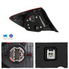 For 2013-2015 Honda Civic Sedan Black Tail Light Rear Brake Lamp Outer Passenger
