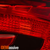 For 2013 2014 2015 Honda Civic Sedan Black Tail Light Rear Brake Lamp Outer Pair
