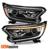 For 17-22 Honda CRV LX/EX/EXL Halogen Projector Headlights w/LED DRL Tube Signal