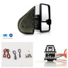 For 07-13 Chevy Silverado|GMC Sierra Power Heated Signal Manual Fold Tow Mirror