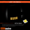 For 07-13 Chevy Silverado|GMC Sierra Power Heated Signal Manual Fold Tow Mirror