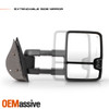 For 07-13 Chevy Silverado|GMC Sierra Power Heated Signal Manual Fold Tow Mirror
