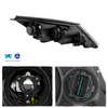 For 2011-2012 Kia Sportage Headlights Headlamp Black OE Style Driver - Passenger