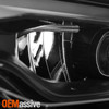 For 2022-2025 Jeep Wagoneer Full LED Headlights w/ Ballast Black Headlamp Pair