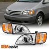 For 2001-2003 Toyota Sienna Headlight w/ Corner Lamp Chrome Driver - Passenger