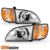 For 2001-2003 Toyota Sienna Headlight w/ Corner Lamp Chrome Driver - Passenger
