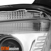 For 2011-2021 Peterbilt 579 587 Halogen Type Projector Headlight Chrome Driver
